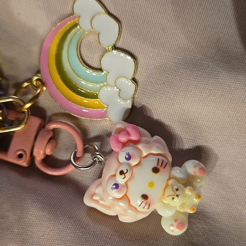 Hello Kitty Pink Key & Card Holder